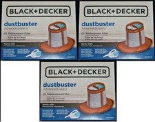 3 New Black  Decker Vacuum OEM Replacement Vacuum Filter, HHVKF10