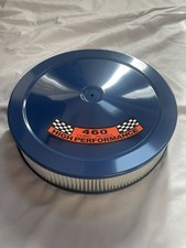 460 Ford Air Cleaner White Filter 14x3 Ford Blue Steel Air Cleaner Decal 460 Ford Air Cleaner White Filter 14x3 Ford Blue Steel Air Cleaner Decal