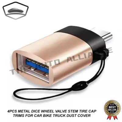 USB-C USB 3.1 Type C Male To USB 3.0 Female Data OTG Converter Adapter Gold US