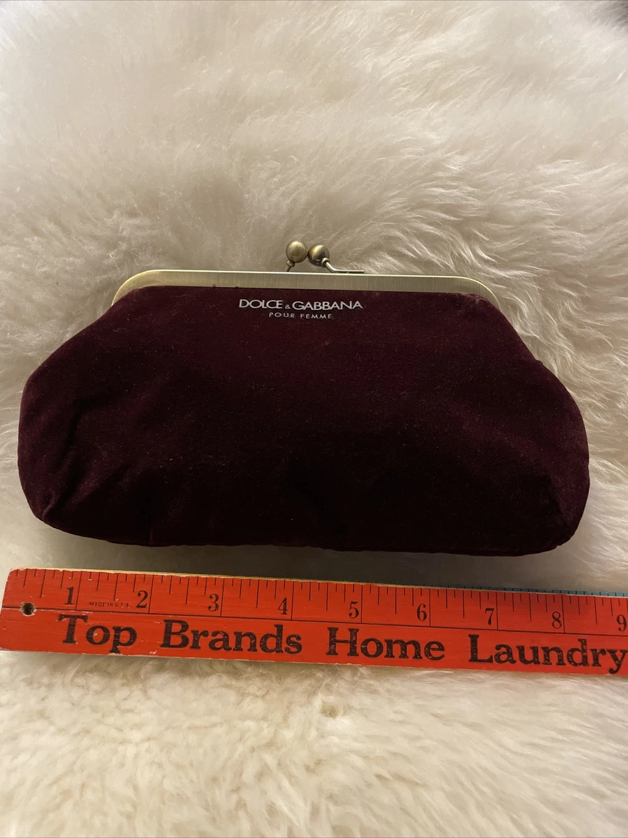 Velvet clutch bag