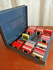 Vintage box for slides. GDR. Painting and Architecture. SN