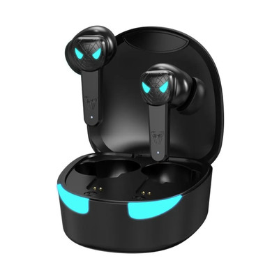 Black Spiderman Wireless Bluetooth 5.1 Earphones LED Light Earbuds Touch Control