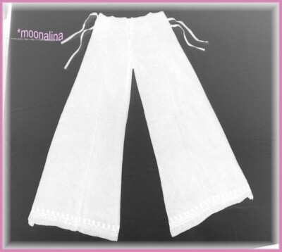 NEU* PALAZZO Wickelhose MARLENE Boho Culotte ETHNO Hippie GOA Indien WEISS* S-XL