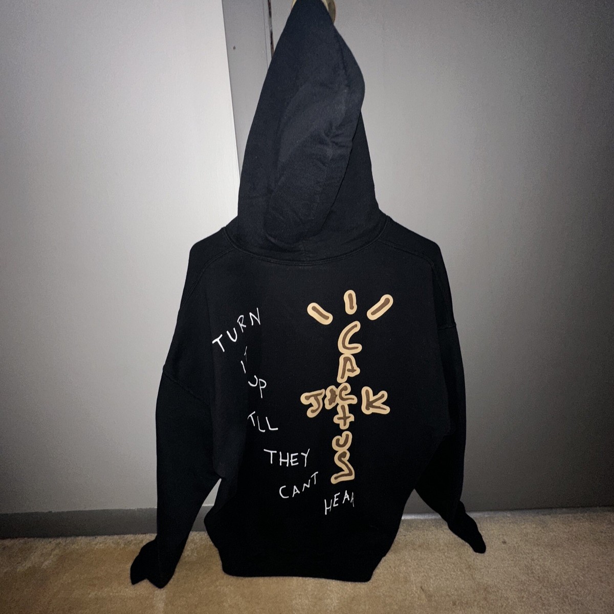 cactus jack turn it up hoodie