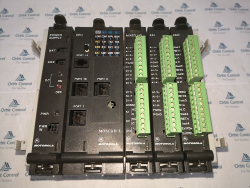 MOTOROLA MOSCAD L FLN2341B CPU FCN6008A 1x Mixed I O 6AI 4AO 