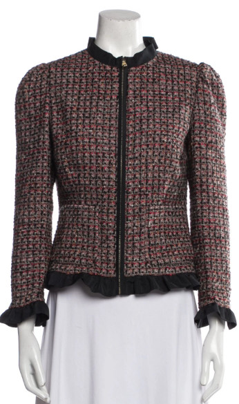 RED VALENTINO Tweed Pattern  Authentic Jacket - image 1