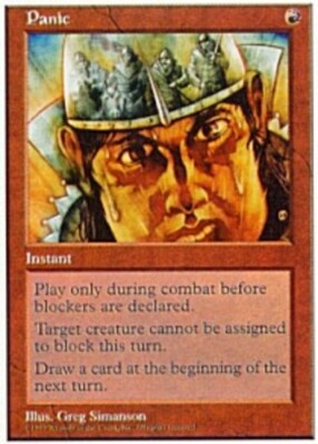 MTG - Panic - 5th Edition - NM, English Magic FLAT RATE SHIP