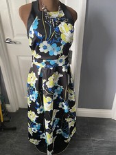 ROMAN BNWT Size 14 GORGEOUS FIT AND FLARE EVENING WEDDING PARTY OCCASION DRESS