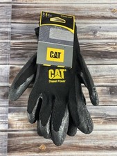 Image of CAT CAT017400L String Knit LATEX Coated Palm & Fingers Gloves - Large (9) - New