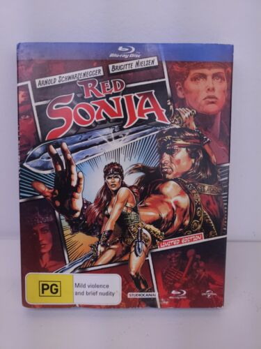 Red Sonja 1985 Epic Sword and Sorcery Movie RARE Limited Ed. Blu-Ray w/ Slipcase - Picture 1 of 3