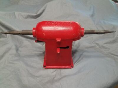 #ad Vintage Leiman Bros NY Double Tapered Spindle Cast Iron Arbor Flat Belt Driven $245.00