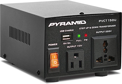 Pyramid Step up and down Converter - 50 Watt Voltage Converter Transformer W/Usb