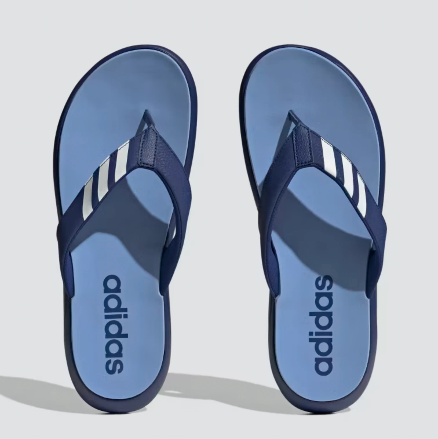 Sandali infradito Adidas comodi blu vittoria bianco nuvola blu fusione