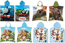 Kinder Badeponcho mit Kapuze Thomas Paw Patrol Jurassic Dino 50x115 cm (Auswahl)