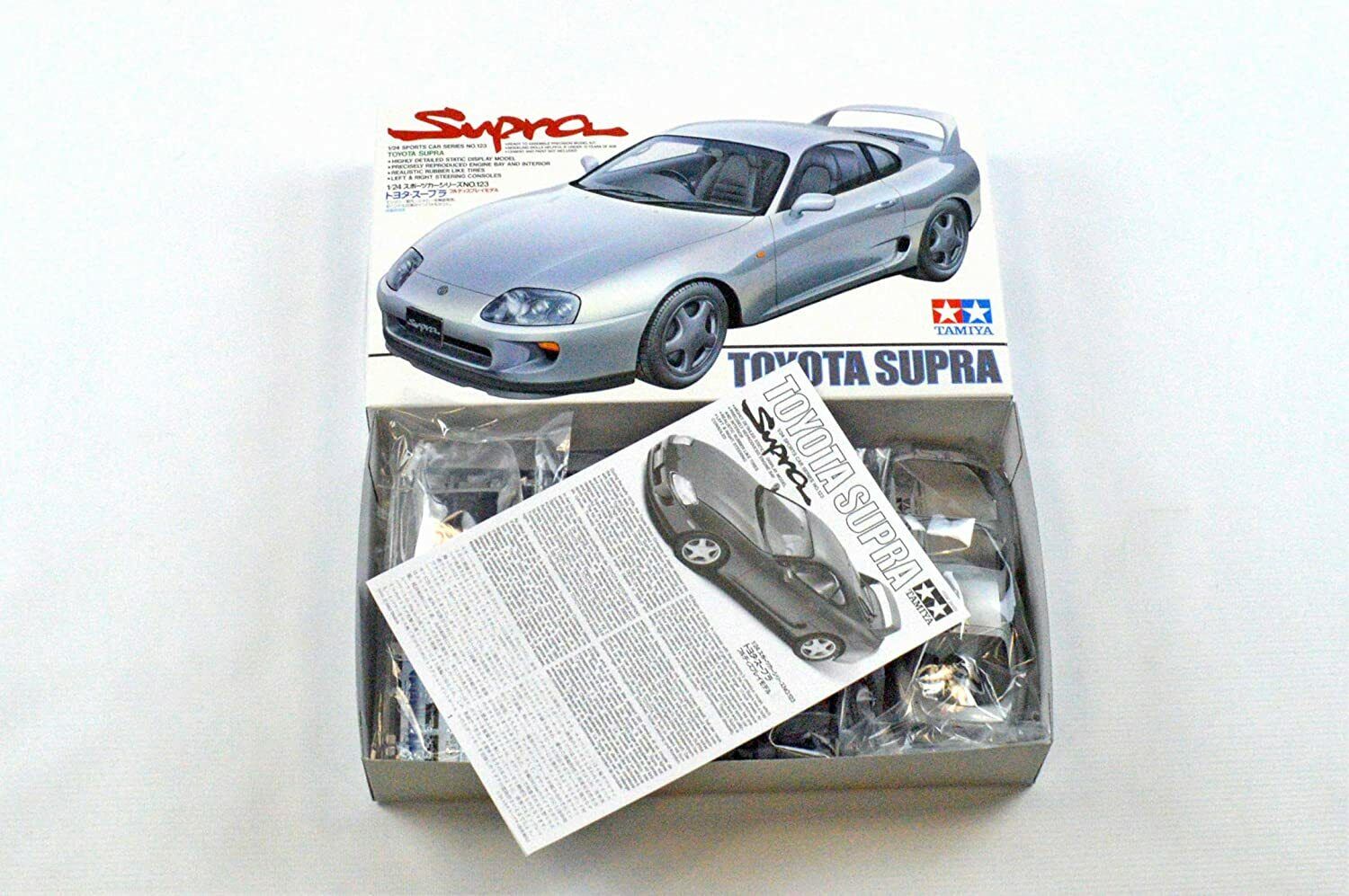 Tamiya 1/24 Sports Car Series No.123 TOYOTA SUPRA Plastic Model Kit 24123