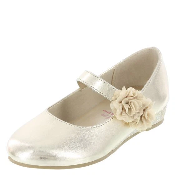 Vestido infantil feminino princesa Disney dourado Belle Cinderella tamanhos EUA 5-11.5 - Imagem 4 de 4