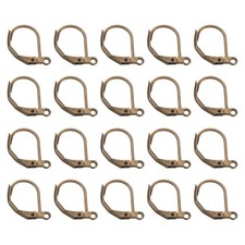 100Pcs LeverBack Earring Hooks French Ear Wire Earring Hook, Bronze