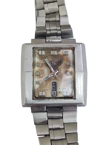 Vintage Seiko Automatic Date Day Unique Dial Wrist Watch  S492