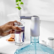Geepas Rechargeable Mini Water Dispenser, Pump for Bottled Mineral Water