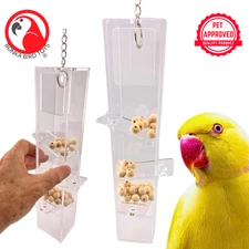 Bonka Bird Toys 2210 Large Slide and Snack Station Puzzle Treat Dispenser Parrot