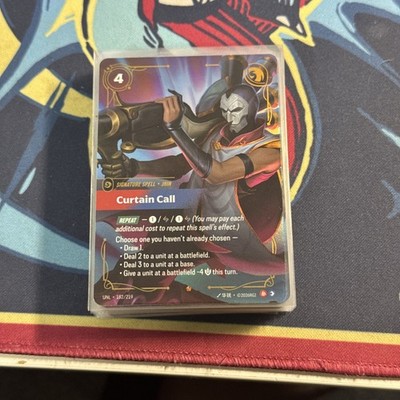 Riftbound TCG Jhin Curtain Call Signature Spell Unleashed UNL 182/219 NM