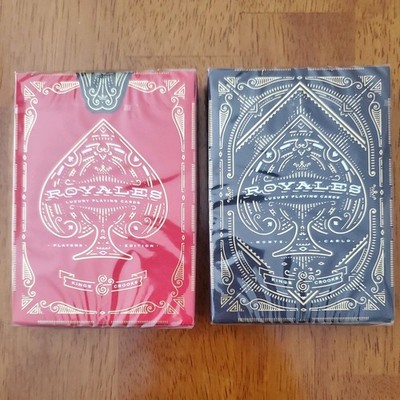 Royales Rouge Limited Edition 1286/2500 and blk sealed deck by Kings & Crooks