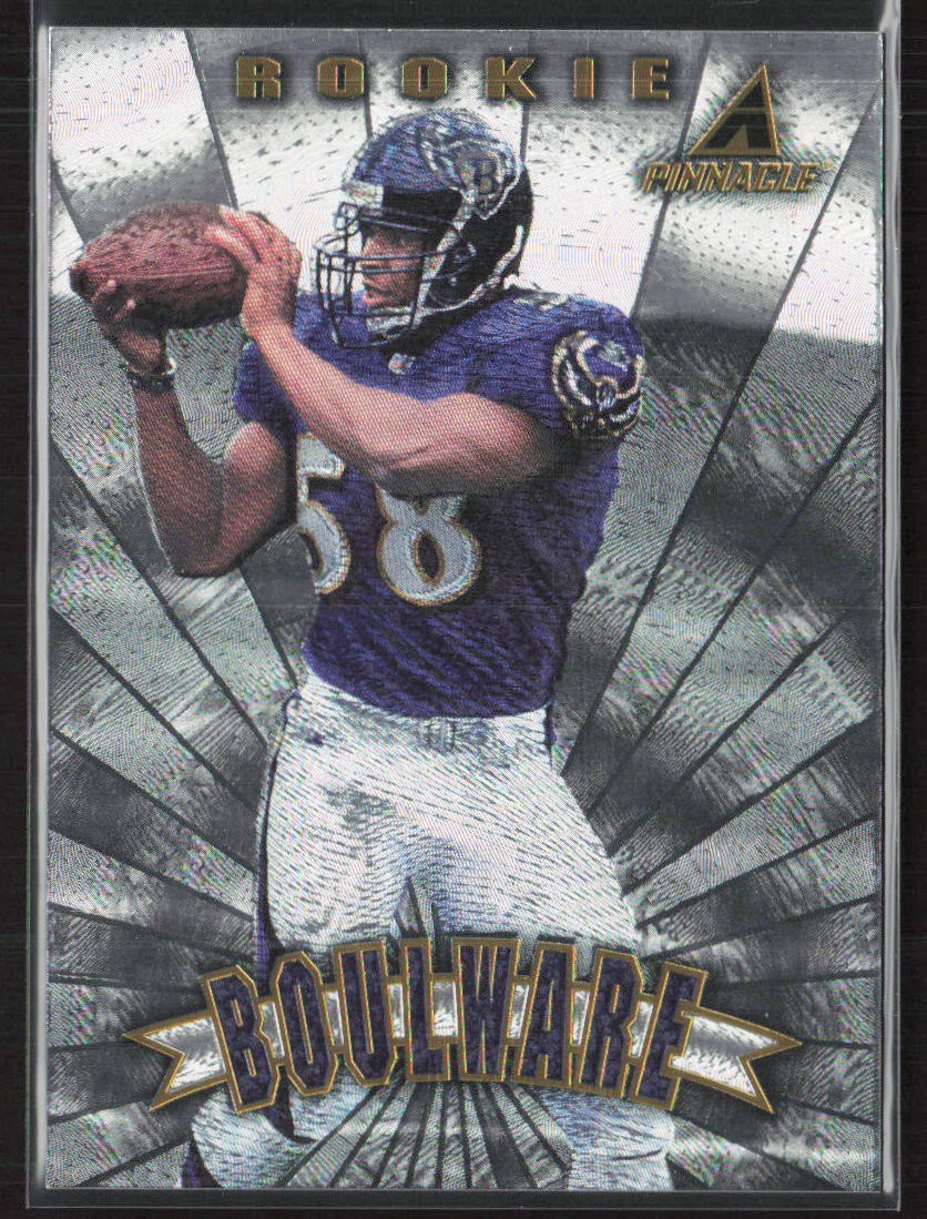 1997 Pinnacle #P59 Peter Boulware Trophy Collection Baltimore Ravens RC (H)