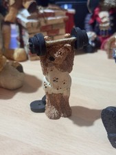 Peter Fagan/Colourbox Teddy Bears. Strong Bear TC072. Weight Lifter.