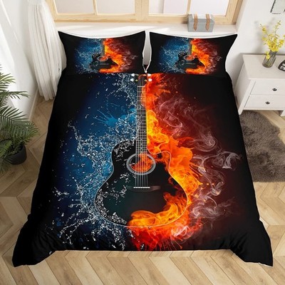 Feelyou Kids Duvet Cover Set Twin Size 3D Print Bedding Set Decorative Music ...