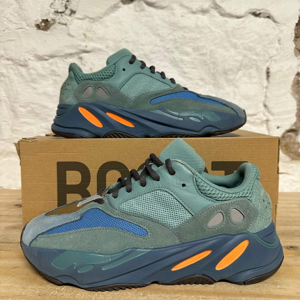 adidas gazelle silver green womens Adidas Yeezy Boost 700 Boost Faded Azure
