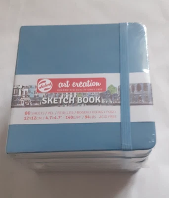 Royal Talens Art Creation Sketchbook Lake Blue 12 x 12cm (Pack of 5)