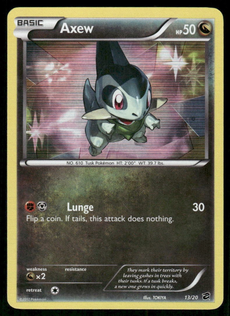 Pokemon Tcg Axew #13 Pokemon Dragon Vault LP
