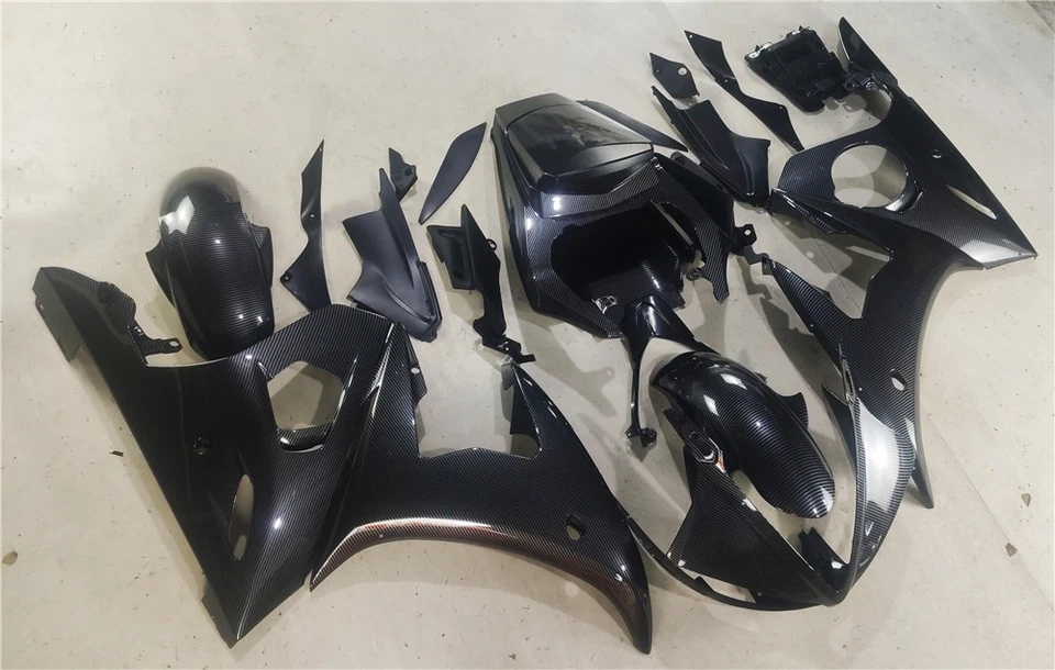 New Carbon Fiber Like Fairing Bodywork for Yamaha 2003-2005&06-09 R6S YZF R6 a01 - Image 3 of 4