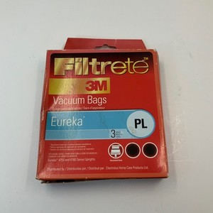 3M Filtrete Eureka PL Vacuum Bags 3-Pack 4750 4760 Series Uprights 67707