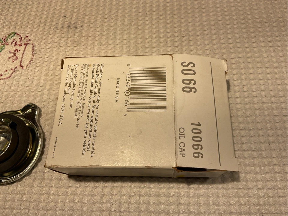 Tapa de llenado de aceite Stant SO 66 SO-66 logotipo S Chevrolet Corvette Camaro Chevelle Nova Foto 3 de 3