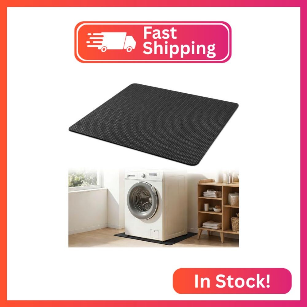 Gsbomzap Washing Machine Mat, 31'' X 31'' Anti Vibration Mat for Washer