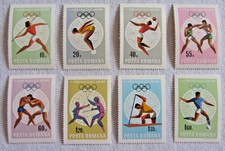 1968 Summer Olympics - Romania Stamp Lot - New Never Used