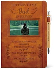 Dad Memorial Gift, Letters to My Dad in Heaven Journal 200 Pages Notebook A5 ...