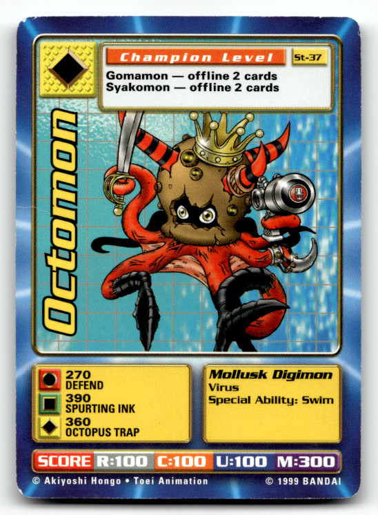 Digimon Digi Battle - Octomon St-37 - Series 1 Starter