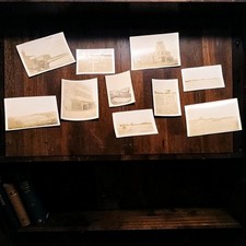 Lot of 10 VTG WW2 Military Snapshot Photo Soldier Tent Camp Graves