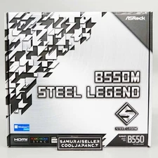 ASRock B550M Steel Legend AM4 Motherboard Micro ATX AMD Ryzen 5000 B550 DDR4 NEW