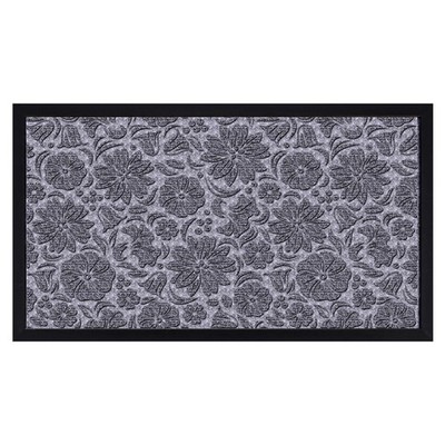 Briarwood Lane Everyday Doormat 29.5x17 Indoor Outdoor Gray Floral Standard
