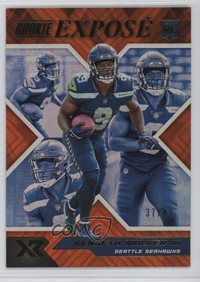 2022 Panini XR Rookie Expose Orange /49 Kenneth Walker III #RXP-12 RC 4f5