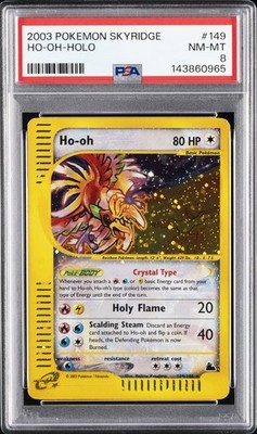 2003 POKEMON SKYRIDGE #149 HO-OH-HOLO PSA 8