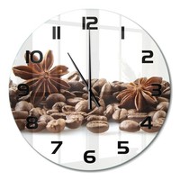 Elegante Wanduhr Mit FließEnden Zeigern Zimtstangen Schwarze Zeiger Fi60 Cm