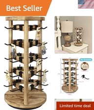 Versatile Jewelry Storage Stand with 30 Hooks - Perfect for Gifts  Showcases