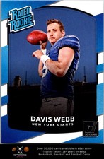 2017 Donruss FOOTBALL #348 Davis Webb