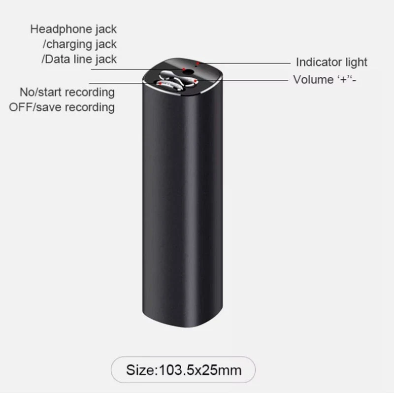 Mini 600 hours hidden recording voice activated recorder Sound listening device - Image 3 of 4