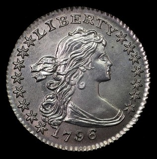 "1796" Draped Bust Half Dime Gallery Mint Ron Landis Coin Silver 17mm 1.48g