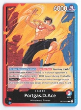 One Piece TCG - Portgas.D.Ace(OP13-002) Leader - Carry On His Will - English